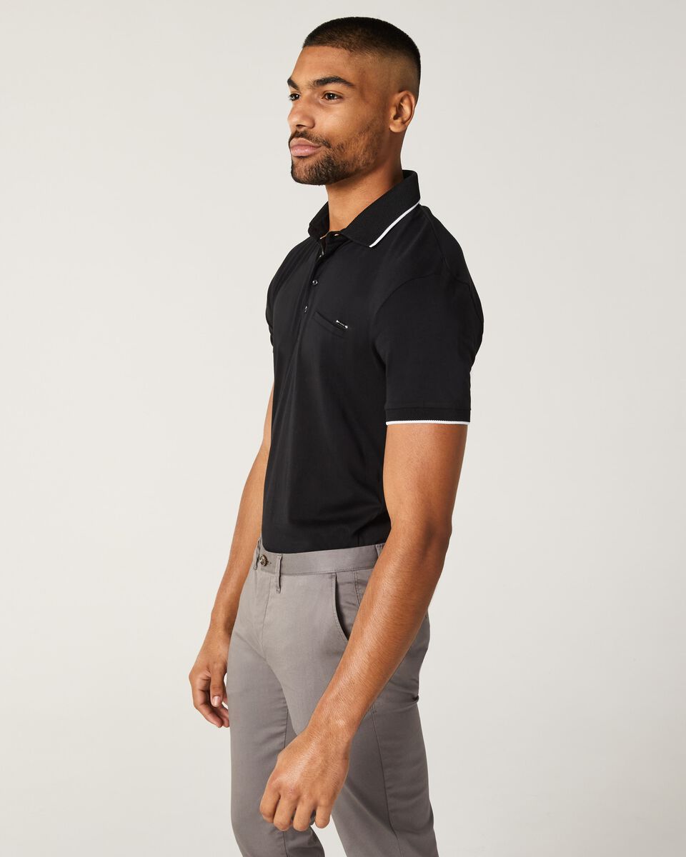Mens Black Polo Shirt